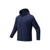 Anta Lightweight Outdoor Warm Fleece Lined Hooded Jacket Unisex Jackets Chaos-Blue 972616701-7