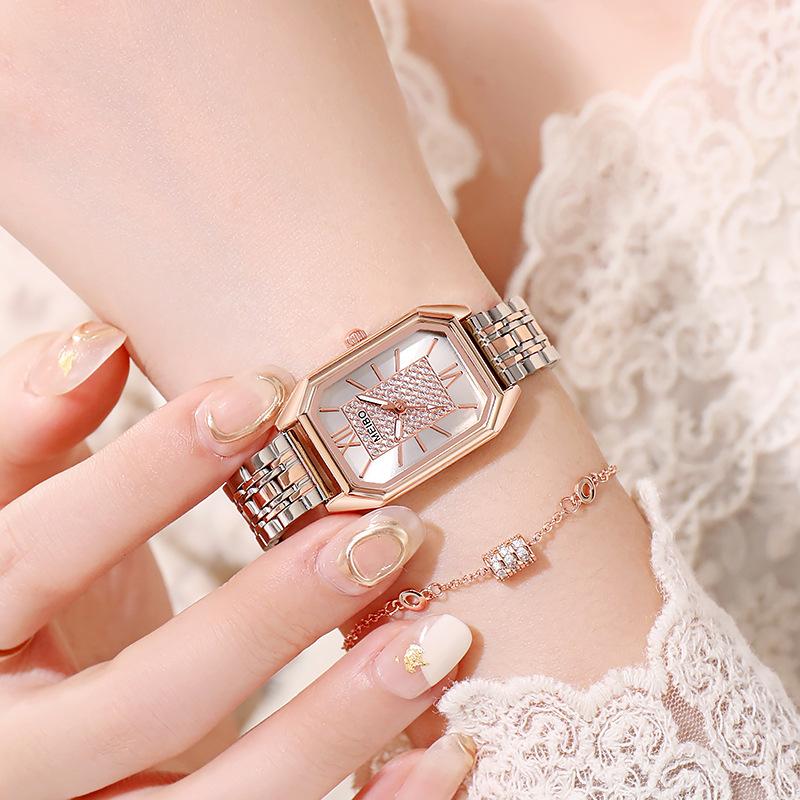 Meibo Square Retro Women'S Watch Steel Belt Women'S Watch