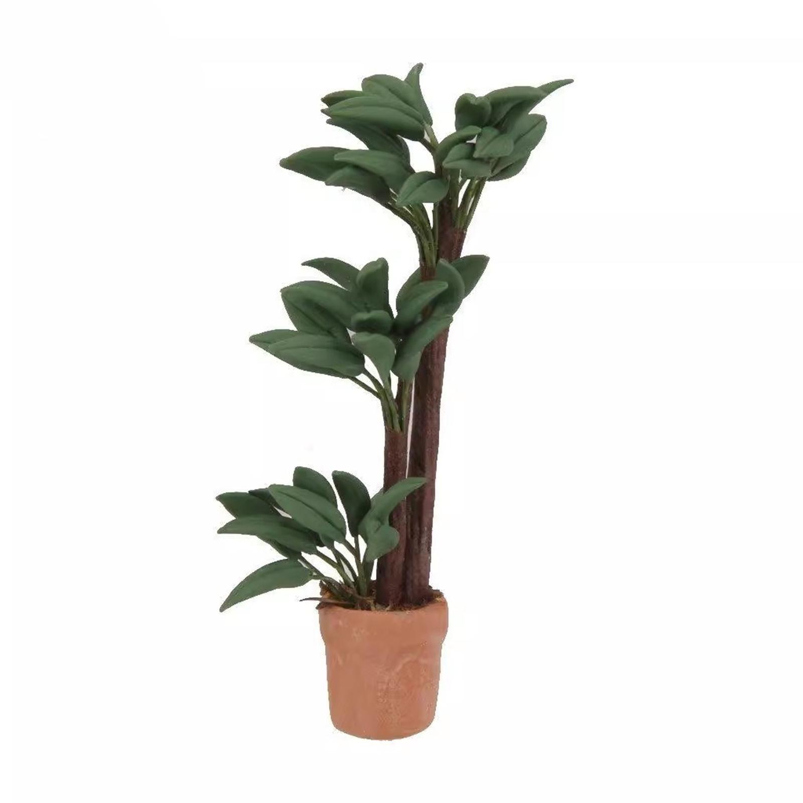 

Миниатюрное растение в горшке для кукольного домика Дерево Бразильское Денежное Дерево Бонсай для Кукольного Домика Домашнее Украшение Сценический Демонстрационный Аксессуар