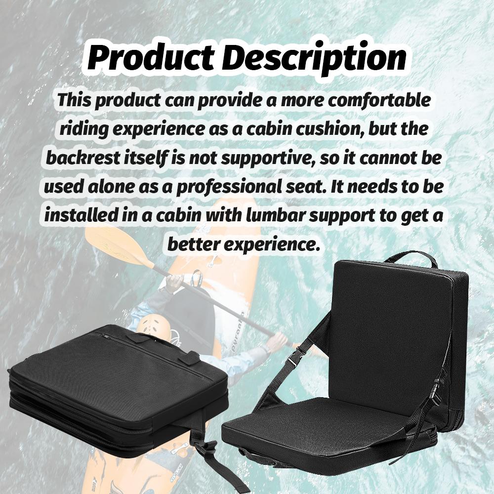 Portable Stadium Cushion 1.5in Thick Foldable Bleacher Seat with Handle Water-resistant Chair Pad for Sports Events & Camping