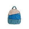 Backpack Women's Summer Korean Style Nylon Cloth Large Capacity Pleated Splicing Design Contrasting Color Backpack Nylon Backpack