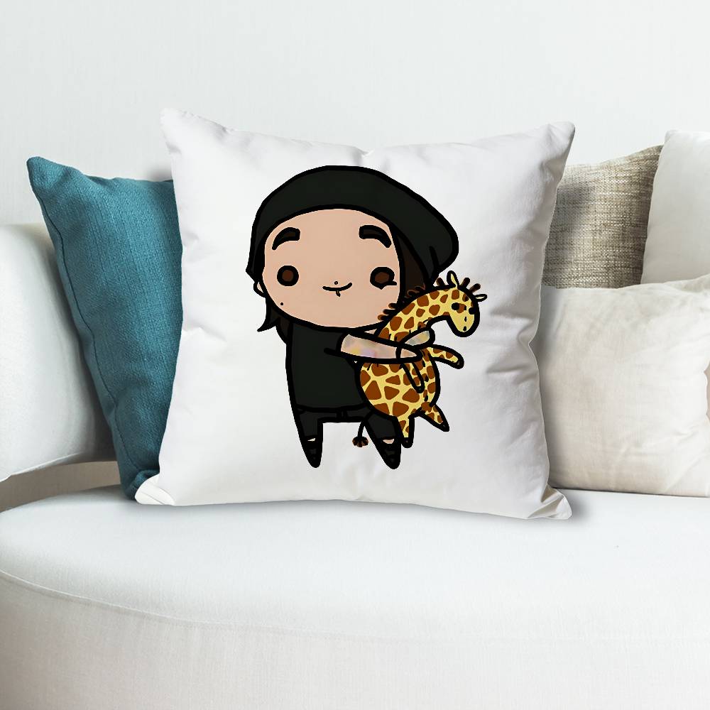 Pop Rock PPierce The VVeil Anime Celebrity Merchandise AllMatch Printed Pillow Case Sofa Car Office Room Decoration Protector
