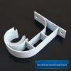 Aluminum Alloy Roman Curtain Rod Bracket - Single Rod, Top Mount, Thickened Metal