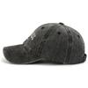 Hat embroidery letters retro old sunshade baseball cap women wide brim show face small soft top cowboy cap men