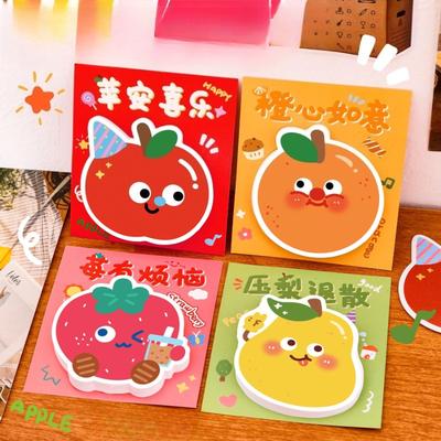 Office School Supplies Lovely Inspirational Fruit Text Cartoon High Looking Message Note N Times Cute Kawai Stationery Memo Pad