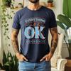New Summer Unisexs 100 Cotton TShirt Everything Will Be Ok Minimalist Typography Casual Breathable Short Sleeve