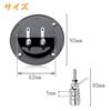 Kalevel 2pcs 90mm Audio Terminal Round Speaker Terminal Long Speaker Connector Terminal Speaker Switch Compatible Karaoke Speaker Conversion One-Touch