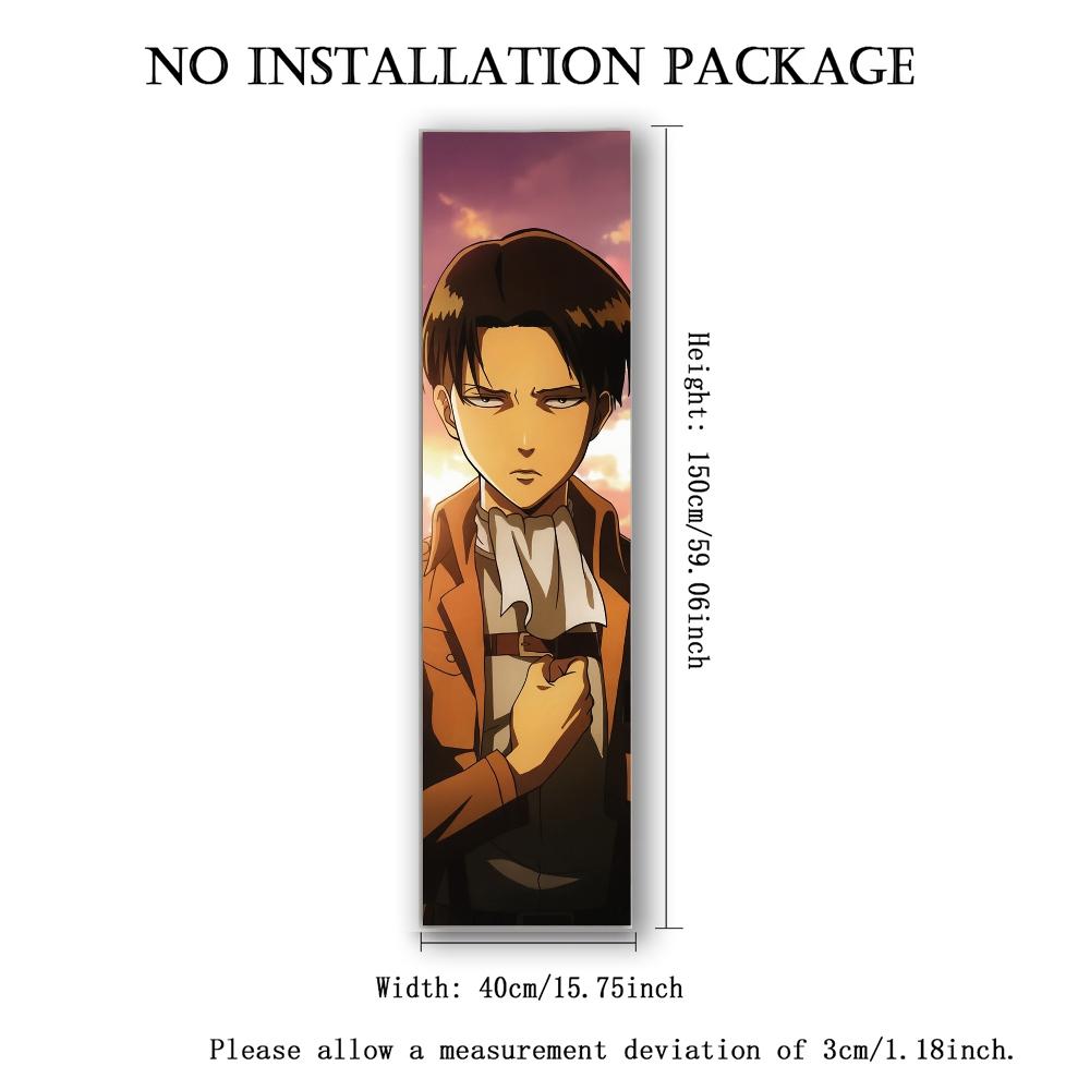 Cool Anime Soldier Vertical Tapestry Wall Hanging for Bedroom Decor Flat Print Manga Warrior Fabric Poster Dorm Gift