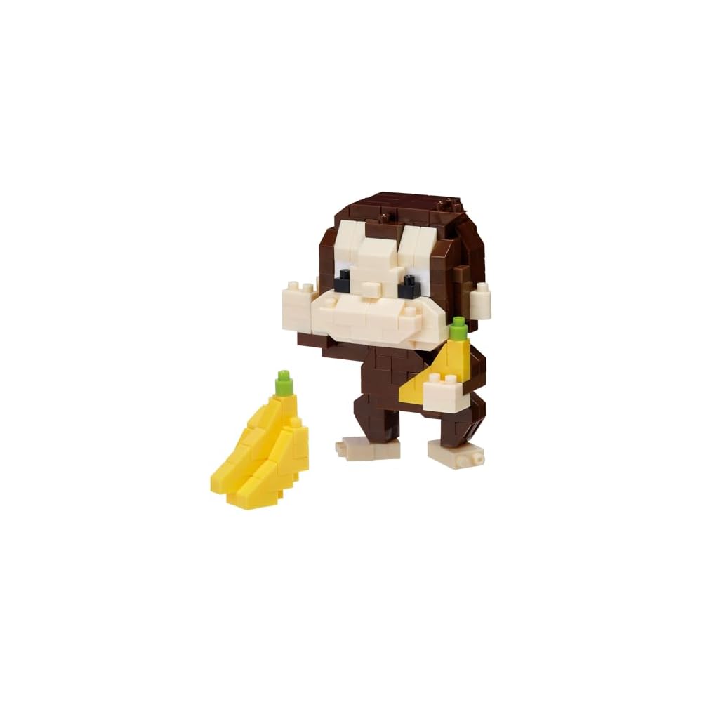 Kawada Nanoblock Curious George Building Set 5x6x3.2cm Ages 12 and Up Interior Hobby