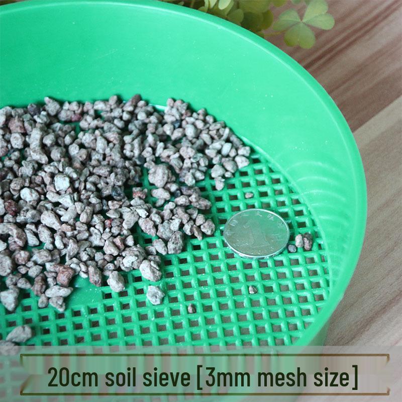 Garden Plastic Soil Sieve - Horticultural Screening Tool for Stone and Soil. Perfect for Seedling, Planting, and Flower Care.