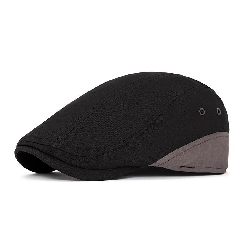 British style color matching newsboy hat men's retro old forward hat outdoor visor beret casual cap