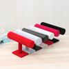 Single Tier Velvet Bracelet Chain Watch T-Bar Rack Jewelry Hard Display Stand