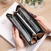 Women Wallets Long Wallet with Hollow-Out Leaf Design - Clutch Purse, Coin Pouch & Card Holder