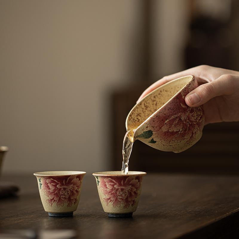 150ml Blue And White Flint Red Tea Pitcher Pour Tea Cha Hai Dispenser Household Justice Cup Fair Mug Chinese Tea Set Supplies