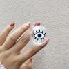 Turkish Lucky Blue Evil Eye Folding Mobile Phone Grip Stand Holder For iPhone 16 Samsung Huawei INS Korea Clear Griptok Bracket