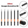 Set de burghie cheie hexagonală cu cap hexagonal de 1/4 inch, șurubelniță magnetică cu șurubelniță cu schimbare rapidă, H2.0 H2.5 H3.0 H4.0 H5.0 H6.0