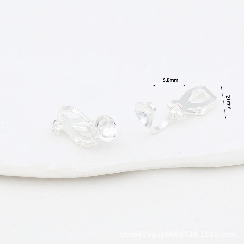 Gold-packed 18K Color-preserving Anti-allergic Ear Clip Converter Painless Triangle Clip Accessories DIY Earrings Jewelry Accessories A29