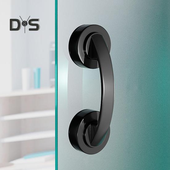 Glass Door Handle 10kg Load-capacity Secure Grip Simple Installation Universal Suction Cup Bathroom Sliding Door Handle