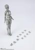 TAMASHII NATIONS S.H.Figuarts Body-chan - Kentaro Yabuki - Wireframe (Gray Color Ver.) Approx. 135mm PVC & ABS Movable Figure