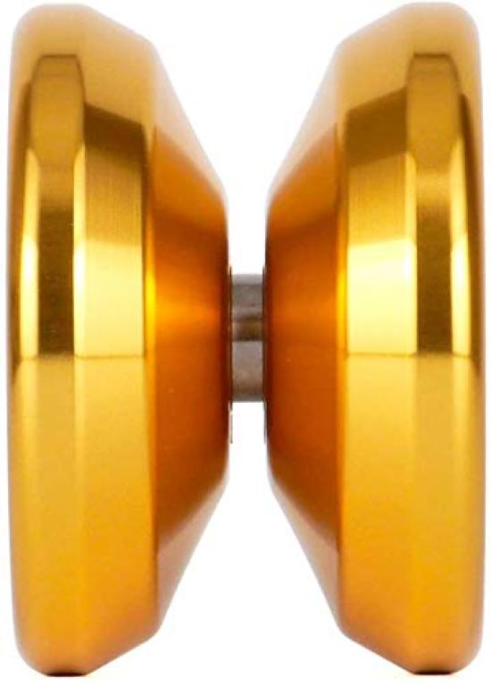 Střední kovové yo-yo Spin Gear Metal Spin Gadget Startovací sada, Kompatibilní s vázáním (Zlato)