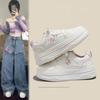 Autumn  Korean Version Fashion Trend Star Butterfly Small White Shoes Breathable Height-increasing Thick-soled Casual Sneaker