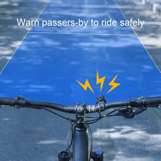 1 sada Zvonek na kolo Dobíjecí 6 režimů Proti krádeži Hlasitý zvuk USB Elektrický pro jízdní kolo