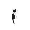 Cute Cat Design Refrigerator Magnetic Hook, Kawaii Refrigerator Sticker, Punch-free Magnet Hook, Magnetic Storage Hook