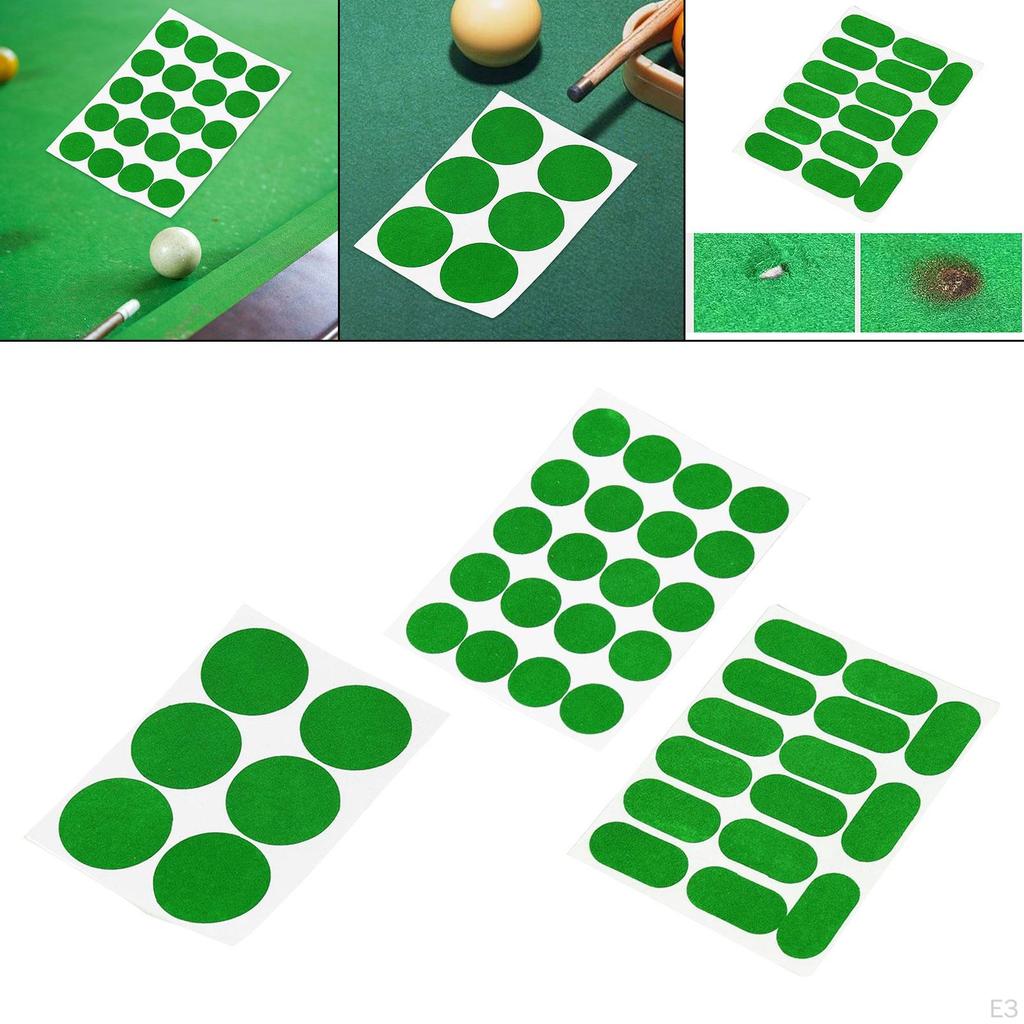 1 Sheet Pool Table Cloth Repair Accessories Spots Protection Professional Easy to Use