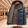 Herren Winterjacke aus echter Baumwolle - Dicke, Hochwertige Freizeit-Oberbekleidung für mittleres und älteres Alter.