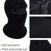 1Pcs/Set Men's Thermal Hat Winter Knitted Windproof Full Face Mask Balaclava, Knitted Hat with Neck Cover, Warm Thermal Lined Men and Women