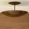 6 Light Elegant Ceiling Flushmount Light Pendant Mid Century Modern Raw Brass