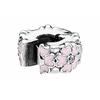 Pandora 925 silver primrose silicone enamel fastening buckle for women, pink 791823EN68-OP