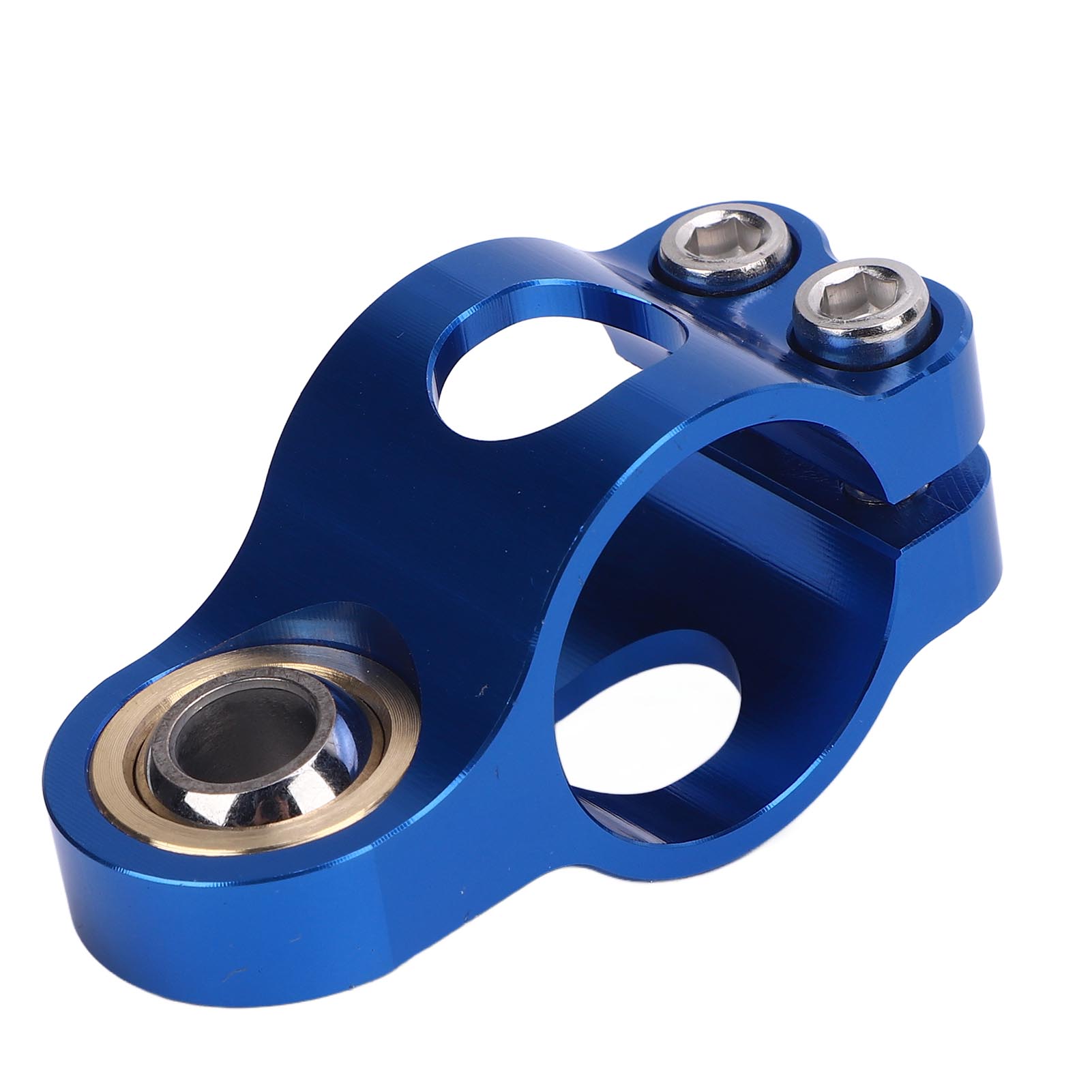 

1Pc Motorcycle Damper Fork Bracket Support Holder CNC Anodized Vibrations Reduction Steering Damper Fork Frame Mounting Clamp синій