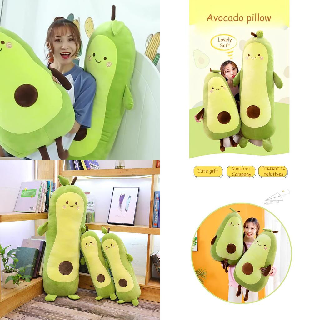 Cuscino Avocado Lungo Peluche Regalo di Natale Perfetto Per Ragazze Ragazzi