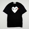 Comme des Garcons PLAY Tričko Pánské XL (Hodí se na M) Vyrobeno v Japonsku Velké Bílé Srdce Černé Unisex Tričko