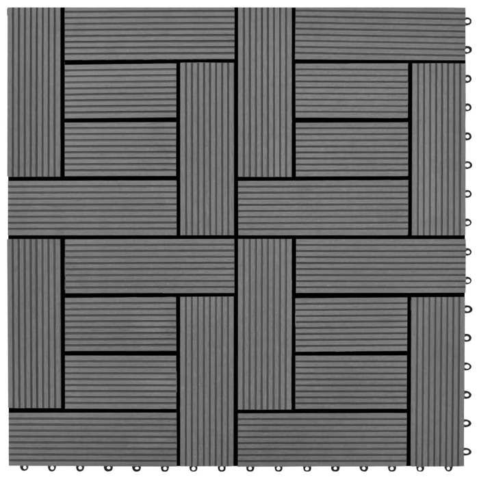 VidaXL 22x Carreaux de Terrasse Carreaux de Patio Carreaux de Balcon Carreaux de Jardin Carreaux de Sol Carreaux de Plancher 277799