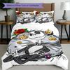 3pcs Duvet Cover Set (1*Duvet Cover + 2*Pillowcase, Without Core), The Nightmare Before Christmas Print Bedding Set, Bedroom Decor, All‑Season, Birthd