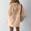 Lässige Mode Farbe Damenhemden Puffärmel Elegante Oberteile Shorts Lässiger Anzug