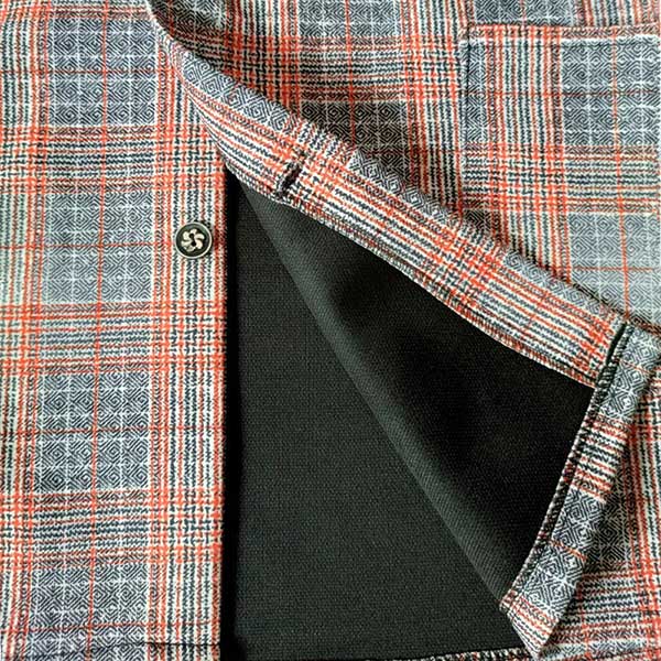 מעיל מזדמן סתיו לאמא בגיל העמידה עם משובץ ז'קט קצר לנשים בגיל העמידה וקשישות