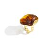 Fashion Forward Vintage Geometric Art Ring Irregular Design Clear Resin Lightweight for Casual Formal Wear Accessory