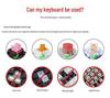 Matte Transparent Crystal Keycaps: 61/87/104-Key Universal, Customized, Highly Translucent.