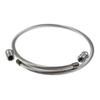 Waterproof Non-Fading Stainless Steel DIY Open Bangle with Threaded Cap for Men and Women