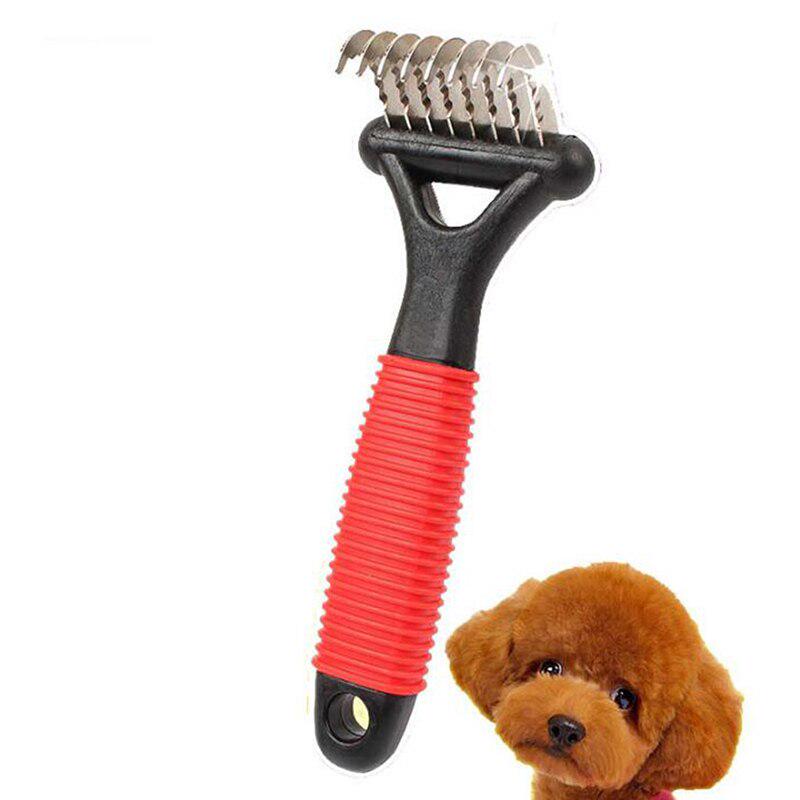 Comb Professional Grooming Tool Pet Rake for Dogs Cats Best In Removing Undercoat Mats