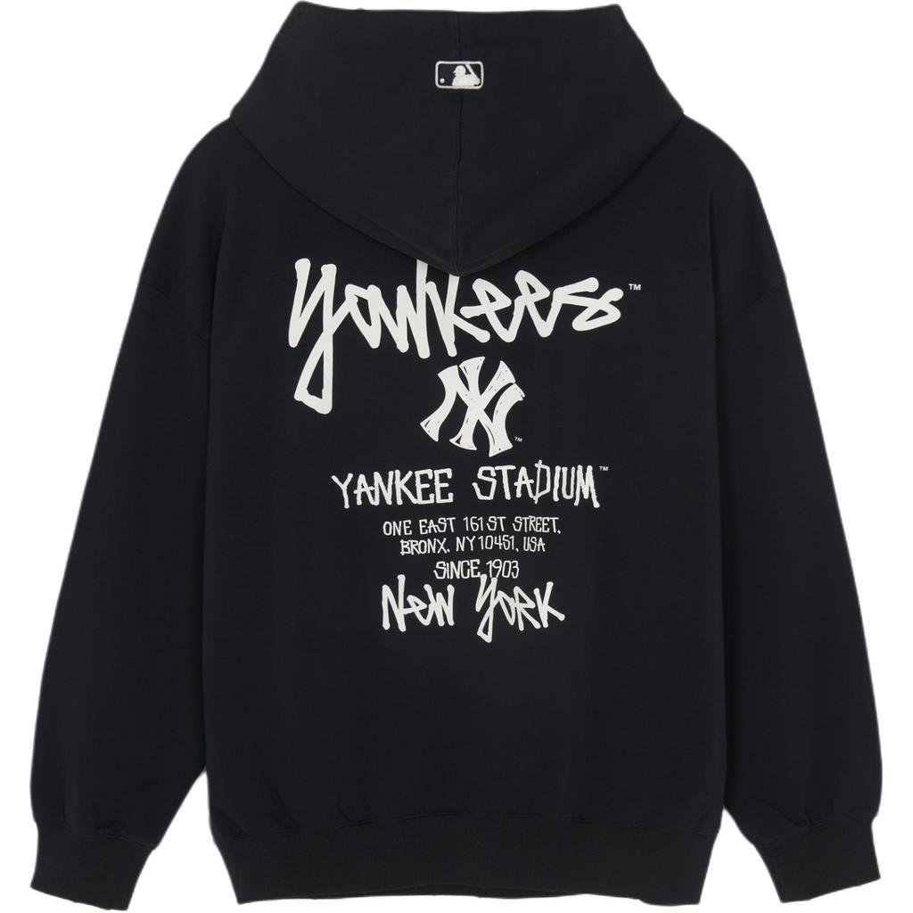 MLB New York Yankees Fashion Graffiti Print Hoodie Unisex hoodies Black 3AHDB0361-50BKS
