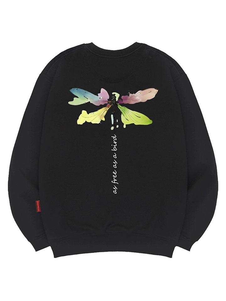 Ellamo Dragonfly Sweatshirt Unisex Plus Size S~4Xl (Type A)