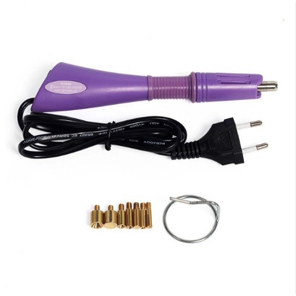 9pcs Ergonomic Hot-fix Rhinestone Applicator US/EU Plug In Heated Rhinestone Pen  Bags