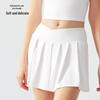 Women's Two-Piece Pleated Yoga and Sports Skirt - Breathable, Comfortable, Anti-Exposure for Tennis, Badminton, Running, and Fitness.