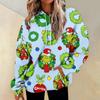 Women's Fashion Daily Versatile Casual Crewneck Sweatshirts Graphic Daily Long Sleeve Gradient Patchwork Printed Top Sweatshirts