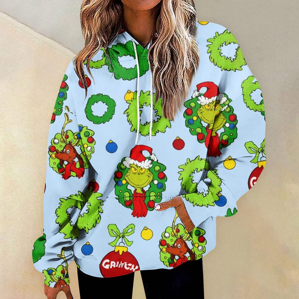 Women's Fashion Daily Versatile Casual Crewneck Sweatshirts Graphic Daily Long Sleeve Gradient Patchwork Printed Top Sweatshirts