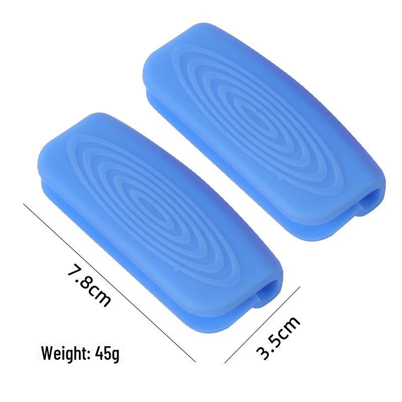 Silicone Anti-Scalding Handle Cover for Cast Iron Pots - High Temp Resistant, Universal Fit.